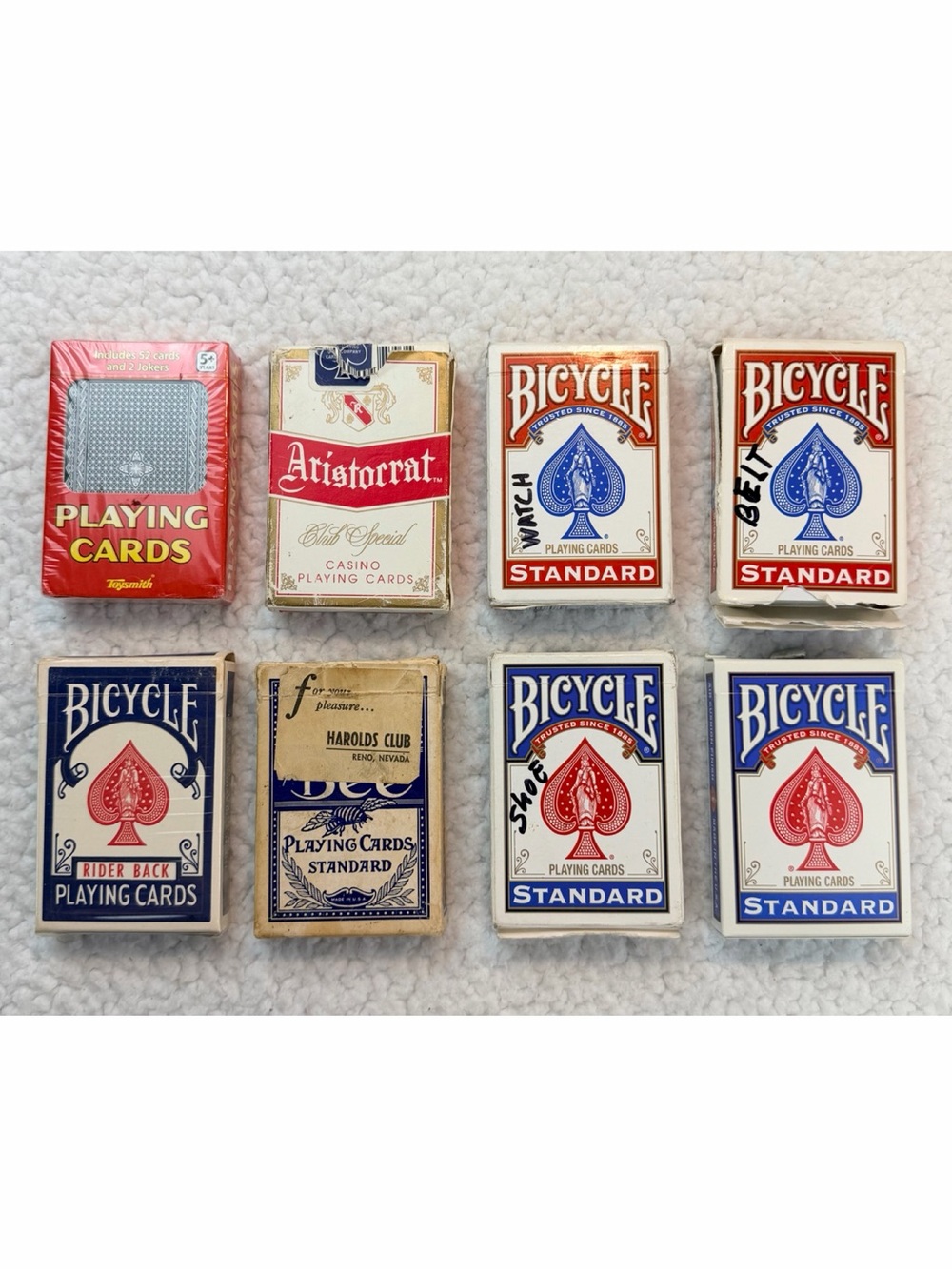 (LOT OF 8) Mixed Vintage and New Playing Card Sets, OS